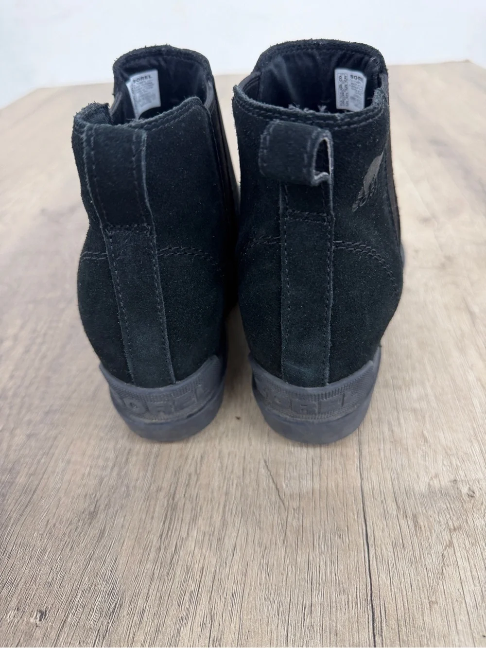 Sorel Black Slip-On Chelsea Ankle Shoe